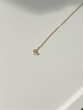 14kt Gold Butterfly Pendant Necklace